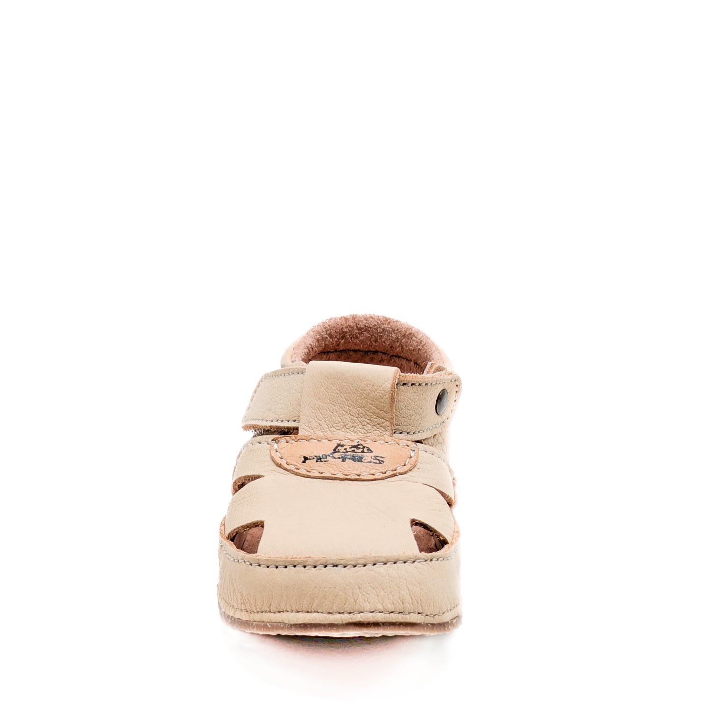 PEGRES barefoot toddler sandal leather beige