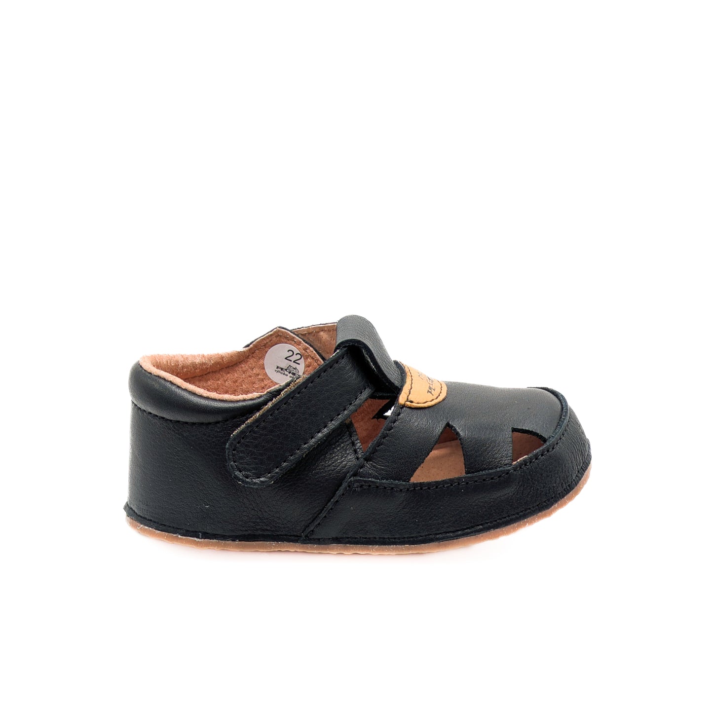 PEGRES barefoot toddler sandal leather black