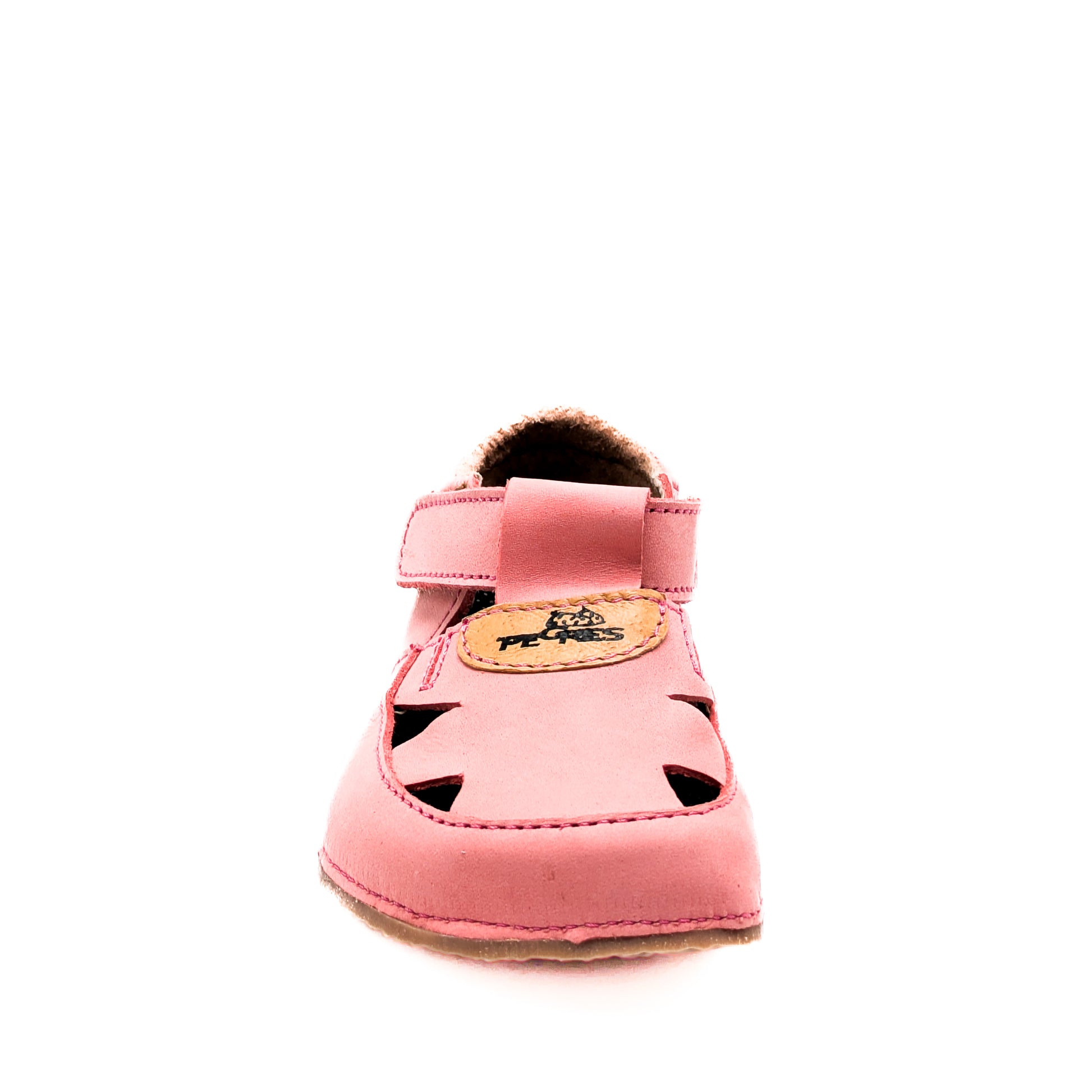 PEGRES barefoot toddler sandal leather pink