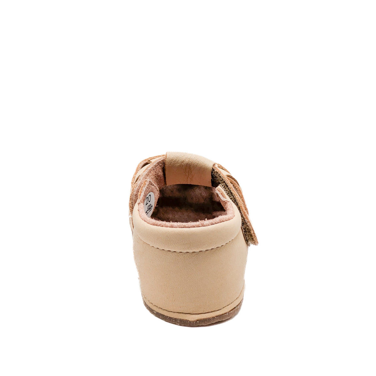 Pegres B1096 Toddler Leather Sandal Beige