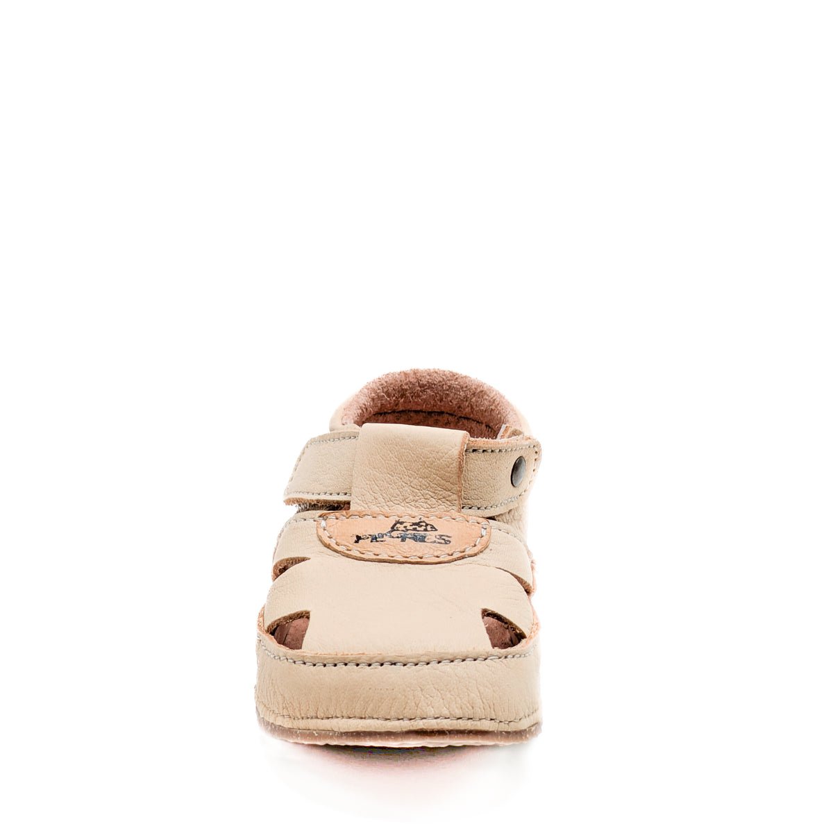 Pegres B1096 Toddler Leather Sandal Beige