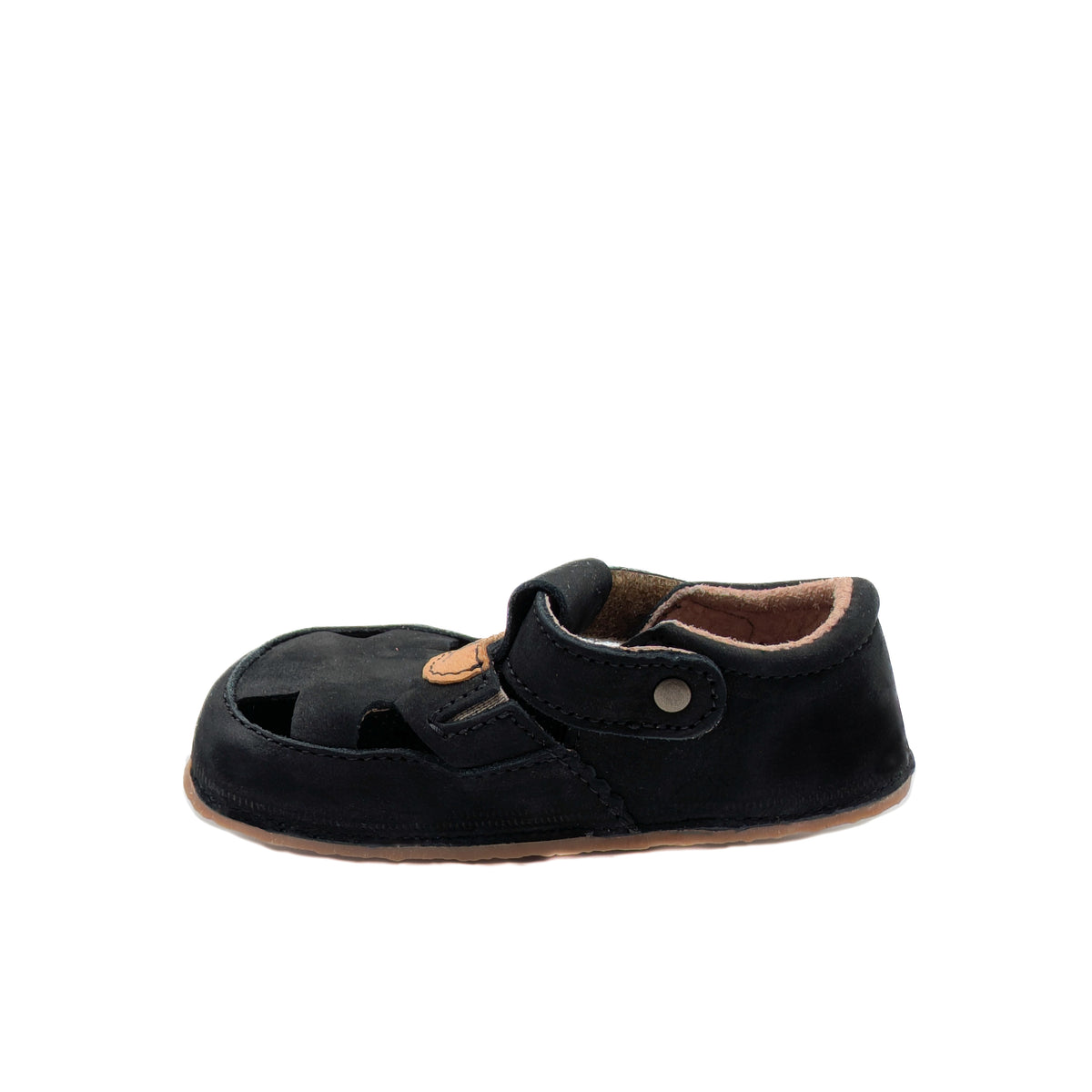 Pegres BF21 Toddler Leather Sandal Black